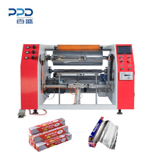 High quality aluminium foil paper rolling jumbo rewinding making machine price